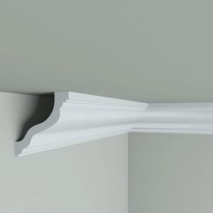 Cornisa decorativa din polimer rigid pentru tavan C10 - 7.8x7.8x200