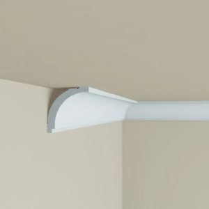 Cornisa decorativa din polimer rigid pentru tavan C4 - 5x5x200